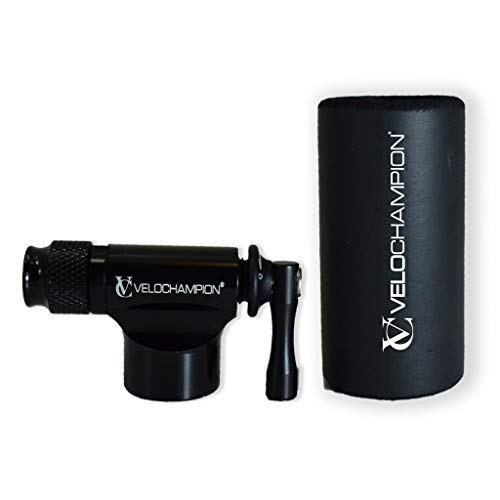 Cabezal inflador 2 en 1 CO2 - Rápido y fácil de usar. Válvula de 1 giro con funda aislante, apta para Presta y Schrader. Para bicicletas de carretera, montaña y de paseo Cabezal inflador 2 en 1 CO2 - Rápido y fácil de usar. Válvula de 1 giro con funda aislante, apta para Presta y Schrader. Para bicicletas de carretera, montaña y de paseo