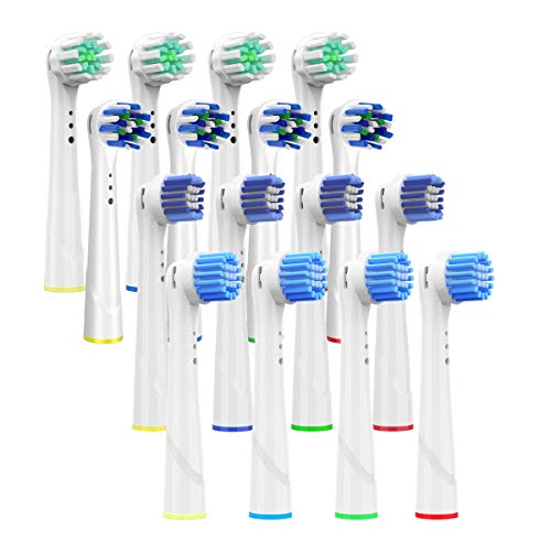 Cabezales de Repuesto para Braun Oral B Cepillo de Dientes – Cabezales de Recambio Incluye 4 Cross Action, 4 Pro Gum Care, 4 Precision Clean y 4 Cabezales Sensitive, Salud de las encías 16 unidades Cabezales de Repuesto para Braun Oral B Cepillo de Dientes – Cabezales de Recambio Incluye 4 Cross Action, 4 Pro Gum Care, 4 Precision Clean y 4 Cabezales Sensitive, Salud de las encías 16 unidades
