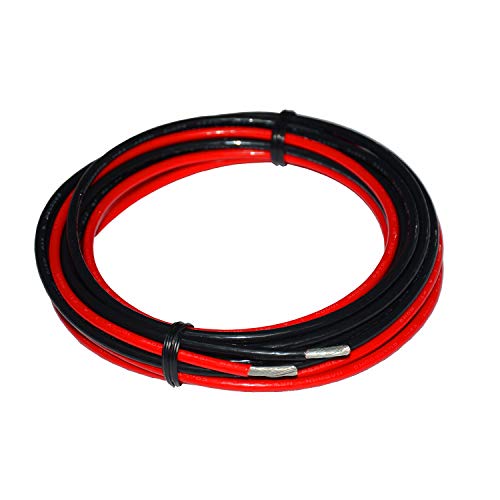 Cable eléctrico de calibre 10 (3m negro 3m rojo) Cable marino Cable primario Cable de alta tensión 1000V Automotriz Cable de alta temperatura 10 AWG Cables de cobre estañado Cable de conexión dura