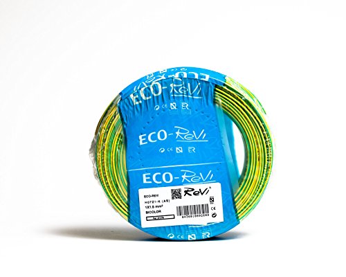Cable FLEXIBLE LSZH (LIbre de Halógenos) H07Z1-K(AS) 1 x 1,5 mm² 50 m (Bicolor (Amarillo / Verde))