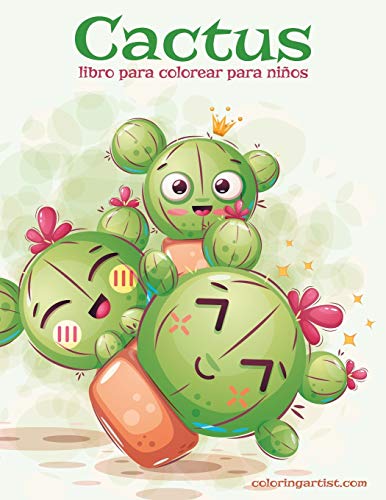 Cactus libro para colorear para niños: 1