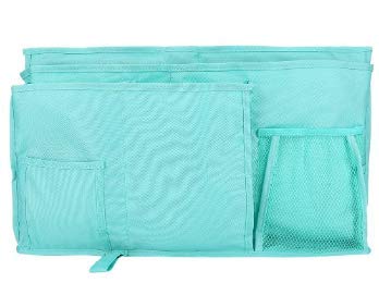 Caddy de cabecera, 8 bolsillos Oxford durable Organizador de almacenamiento colgante multifuncional de la cabecera junto a la cama para cabeceros, rieles de la cama, dormitorios