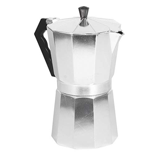 Cafetera para casa – Hervidor de café de aluminio octogonal para cafetería y amantes de la oficina – Cafetera moka para uso doméstico en cafetería (600 ml)