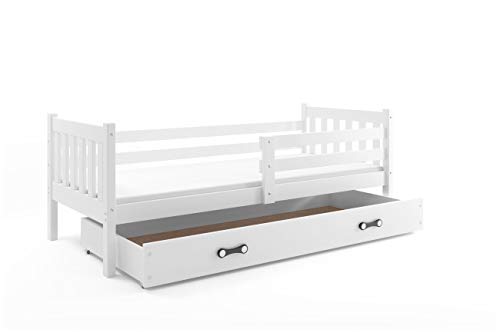 Cama individual CARINO, 190x90, SOMIER Y CAJÓN GRATIS! colchón de espuma DE REGALO!color: blanco Cama individual CARINO, 190x90, SOMIER Y CAJÓN GRATIS! colchón de espuma DE REGALO!color: blanco