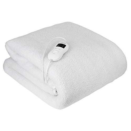Camry CR-7422 Calienta Camas Eléctrico, 85W, 8 Niveles de Temperatura, Temporizador, Lavable, 160 x 100 cm, Protección por Sobrecalentamiento, Forro Polar, Blanco, 160 x 100 Camry CR-7422 Calienta Camas Eléctrico, 85W, 8 Niveles de Temperatura, Temporizador, Lavable, 160 x 100 cm, Protección por Sobrecalentamiento, Forro Polar, Blanco, 160 x 100