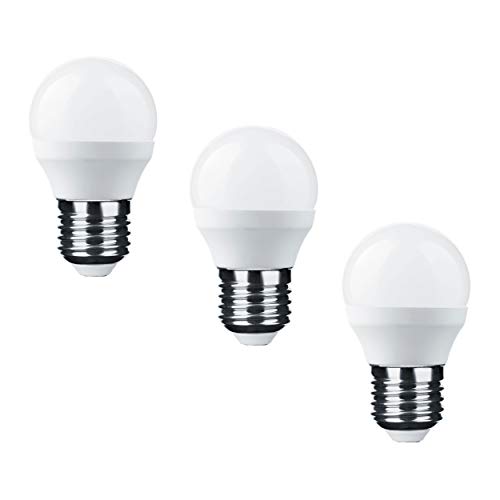 Candelastika - Bombilla LED MiniGlobe G45, 6-45 W, E27, 840, 600 lúmenes, luz blanca fría, no regulable, E27, bombilla LED