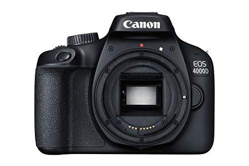 Canon EOS 4000D Cuerpo de la cámara SLR 18 MP 5184 x 3456 Pixeles Negro - Cámara Digital (18 MP, 5184 x 3456 Pixeles, Full HD, 436 g, Negro)