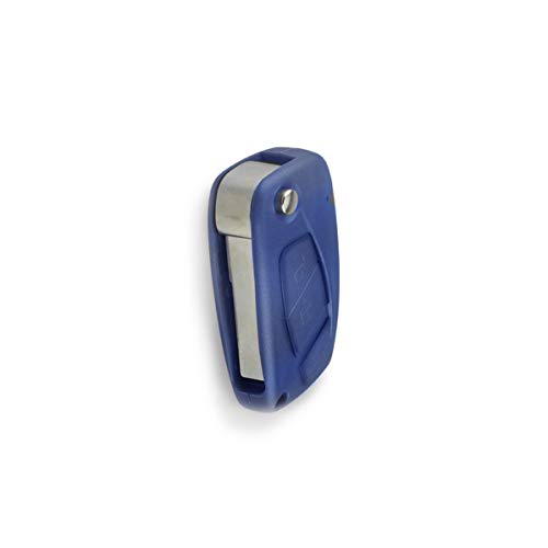 Carcasa color azul marino y llave de mando a distancia con 3 teclas para Fiat Grande Punto, Panda, Bravo, Stilo, Ducato, Doblo, Ulysse