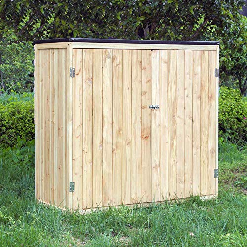 Caseta de jardín Madera Doble puerta Caseta para herramientas y aperos Cobertizo Armario de jardín Caseta de jardín Madera Doble puerta Caseta para herramientas y aperos Cobertizo Armario de jardín
