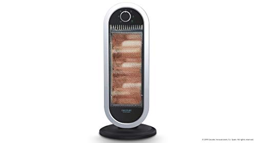 Cecotec Calefactor Bajo Consumo Ready Warm 7300 Quartz Sky. Potencia 1200 W, Termostato regulable, Oscilación, Fácil de transportar, Rejilla de seguridad, Sistema antivuelco, Silencioso, 10 m2 Cecotec Calefactor Bajo Consumo Ready Warm 7300 Quartz Sky. Potencia 1200 W, Termostato regulable, Oscilación, Fácil de transportar, Rejilla de seguridad, Sistema antivuelco, Silencioso, 10 m2