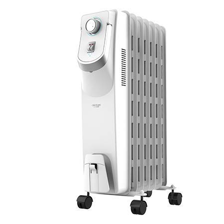 Cecotec Radiador Eléctrico de Aceite Ready Warm 5750 Space 360º White 7 Módulos, Bajo Consumo, 1500 W, 3 Niveles de Potencia, Protección contra sobrecalentamiento y antivuelco, Ruedas, 18 m2 Cecotec Radiador Eléctrico de Aceite Ready Warm 5750 Space 360º White 7 Módulos, Bajo Consumo, 1500 W, 3 Niveles de Potencia, Protección contra sobrecalentamiento y antivuelco, Ruedas, 18 m2