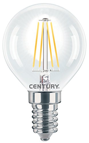 CENTURY INCANTO - Lámpara LED (40 W, E14, A++, 480 lm, 20000 h, Blanco cálido)