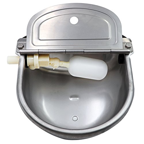 Cuenco de acero inoxidable con rociador para caballos, perros, cabras, ovejas, cerdos, flotadores, válvula de agua, suministros de granja Cuenco de acero inoxidable con rociador para caballos, perros, cabras, ovejas, cerdos, flotadores, válvula de agua, suministros de granja