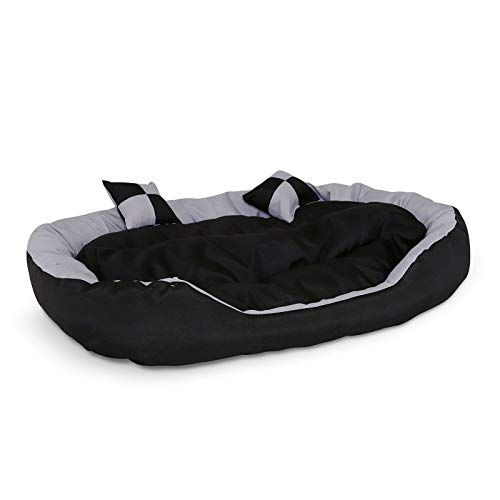 Dibea DB00311 - Cama para Perros (Lavable, con cojín Reversible, 85 x 70 x 20 cm), Color Negro y Gris Dibea DB00311 - Cama para Perros (Lavable, con cojín Reversible, 85 x 70 x 20 cm), Color Negro y Gris
