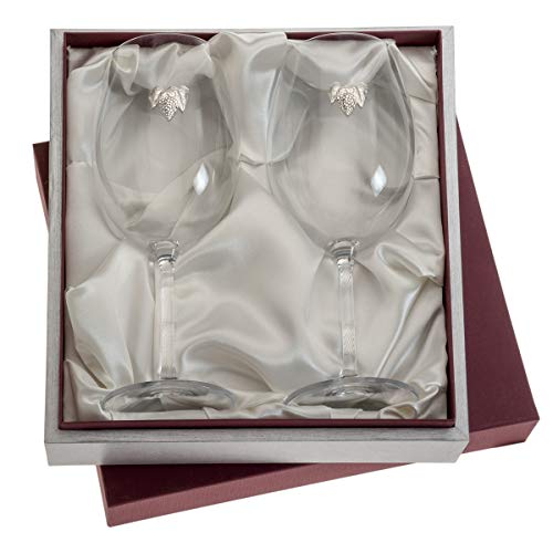 El Faro Copas de Vino Personalizadas Cristal de Bohemia en Estuche 590 ml