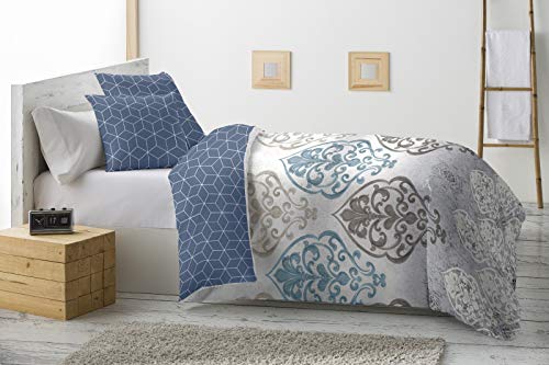 Energy Colors Textil - Hogar - Grecia - Relleno Nórdico 350 gr Reversible Estampado Tacto Pluma Otoño/Invierno (Miney Azul, 250_x_260_cm (Cama 150) ) Energy Colors Textil - Hogar - Grecia - Relleno Nórdico 350 gr Reversible Estampado Tacto Pluma Otoño/Invierno (Miney Azul, 250_x_260_cm (Cama 150) )