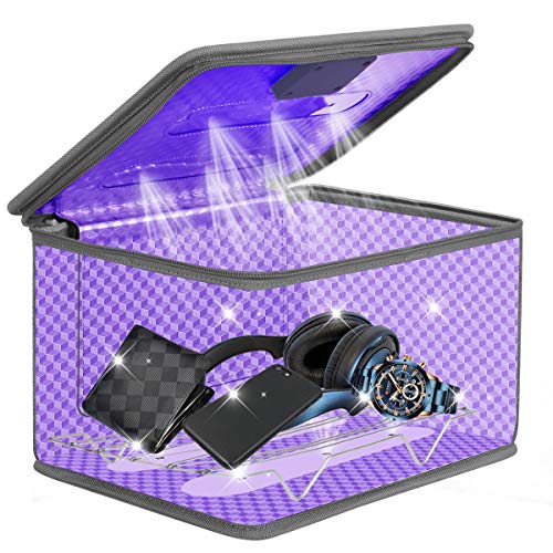 Esterilizador UV Desinfección UVC Portátil Caja Ultravioleta Lámpara 99% de Eficiencia Esterilización en 5 Minutos Utilizada Para Teléfonos Móviles Juguetes Movil Manicura etc.
