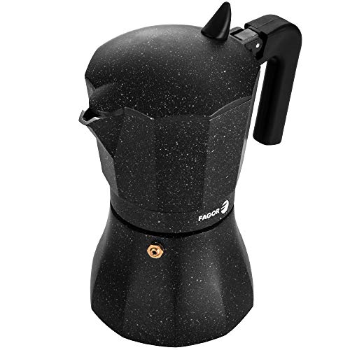 Fagor Tiramisu. La cafetera Tiramisu está Fabricada en Aluminio Extra Grueso. Pomo y Mangos ergonómicos Fabricados en Nylon Muy Resistente Toque Frio. Junta Silicona de Gran Durabilidad (9 Tazas) Fagor Tiramisu. La cafetera Tiramisu está Fabricada en Aluminio Extra Grueso. Pomo y Mangos ergonómicos Fabricados en Nylon Muy Resistente Toque Frio. Junta Silicona de Gran Durabilidad (9 Tazas)