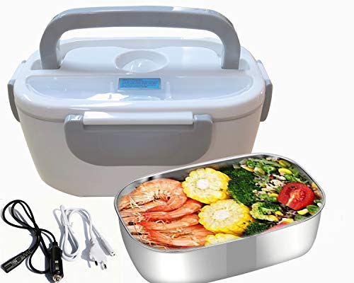 Fiambrera Eléctrica Calentador de Comida Electrico 3 en 1 para Coche/Camión y Trabajo 220V & 12V 24V Pefecto para el Hogar,Camping y Oficina Fiambrera Eléctrica Calentador de Comida Electrico 3 en 1 para Coche/Camión y Trabajo 220V & 12V 24V Pefecto para el Hogar,Camping y Oficina