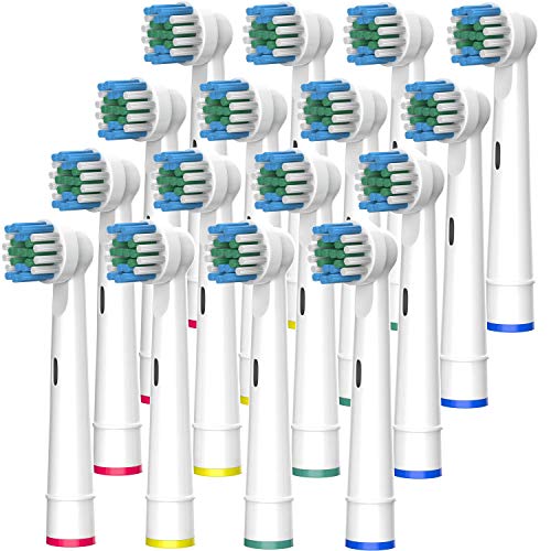 FIRIK Cabezas de cepillo de dientes eléctrico compatible con Oral B (Paquete de 16) FIRIK Cabezas de cepillo de dientes eléctrico compatible con Oral B (Paquete de 16)