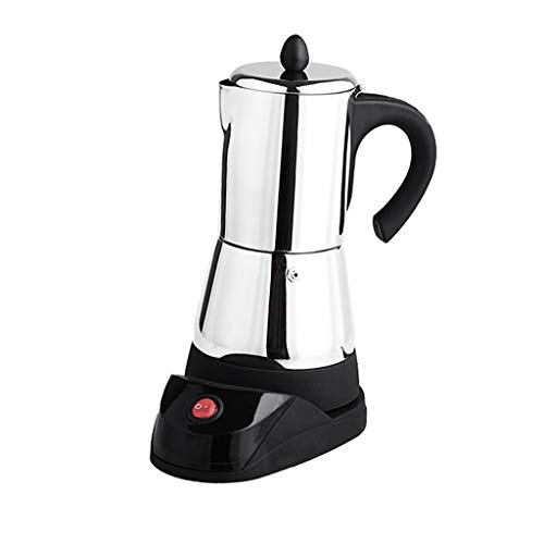 FLAMEER 1x Fabricante de Espresso Eléctrico Accesorios de Fiestas de Acero Inoxidable Duradero - Plata 6 tazas FLAMEER 1x Fabricante de Espresso Eléctrico Accesorios de Fiestas de Acero Inoxidable Duradero - Plata 6 tazas