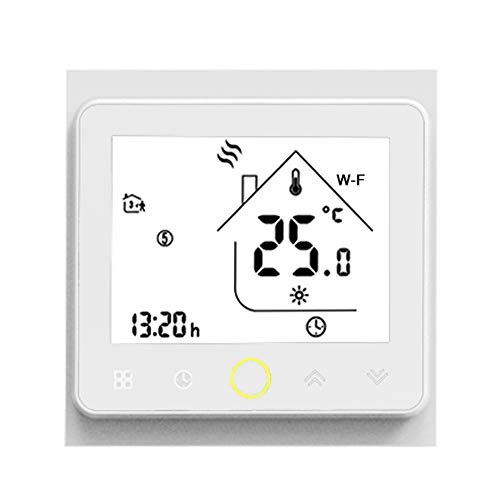 Galapara WiFi Programable Digital Calderas De Gas Termostato Wi-Fi Smart Thermostat Temperature Controller App Control 5A Compatible con Alexa/Google Home Termostatos de Caldera de Agua