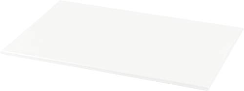 Grunwerg – Tabla de Cortar de plástico de Alta Densidad, plástico, Blanco, 45 x 30 x 1 cm