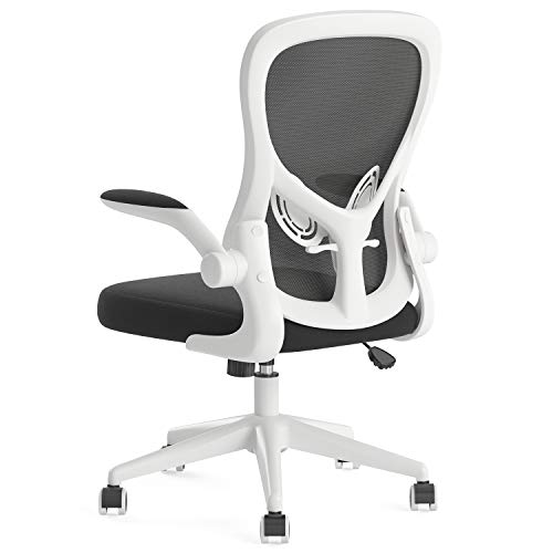 Hbada Silla de Oficina Silla de Escritorio ergonómica Silla giratoria con reposabrazos Plegables Soporte Lumbar Ajustable Silla de computadora de Malla Silla de Trabajo Silla Ligera Blanco Hbada Silla de Oficina Silla de Escritorio ergonómica Silla giratoria con reposabrazos Plegables Soporte Lumbar Ajustable Silla de computadora de Malla Silla de Trabajo Silla Ligera Blanco