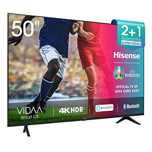 Hisense UHD TV 2020 50AE7000F - Smart TV Resolución 4K con Alexa integrada, Precision Colour, escalado UHD con IA, Ultra Dimming, audio DTS Studio Sound, Vidaa U 4.0