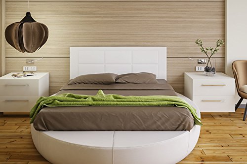 Hogar24-Cabecero Cama tapizado 155 x 55 x 3,0 cm, válido para Cama 135 y 150 cm. Color Blanco (Blanco) Hogar24-Cabecero Cama tapizado 155 x 55 x 3,0 cm, válido para Cama 135 y 150 cm. Color Blanco (Blanco)