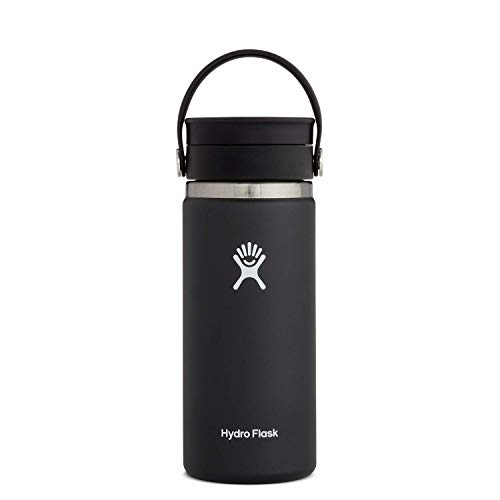 Hydro Flask Flex Sip Flask, 18/8 Stainless Steel, Black, 473 ml (16 oz)