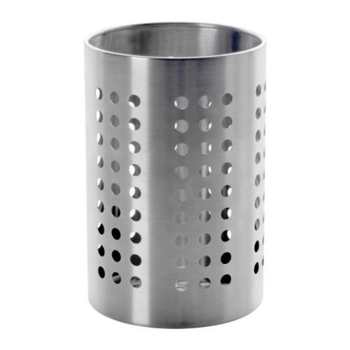 Ikea Ordning Soporte para Utensilios de Cocina, Acero Inoxidable, Plata, 18x12x12 cm