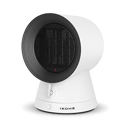 IKOHS Calefactor Kenny - Calefactor Cerámico Oscilante, 2000W, Calefactor de Aire Caliente PTC, 2 Modos de Potencia, Silencioso, Diseño Moderno, Portátil, Termostato, Autoapagado, Antivuelco(Blanco) IKOHS Calefactor Kenny - Calefactor Cerámico Oscilante, 2000W, Calefactor de Aire Caliente PTC, 2 Modos de Potencia, Silencioso, Diseño Moderno, Portátil, Termostato, Autoapagado, Antivuelco(Blanco)