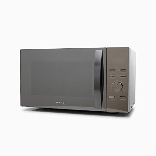 IKOHS Microondas HW800M Espejo - Microondas, 800W,Capacidad de 23L, 3 Niveles de Potencia, Temporizador hasta 30 minutos, Menú Automático 7, Cocción Multifrecuencia, Dispone de Reloj Digital IKOHS Microondas HW800M Espejo - Microondas, 800W,Capacidad de 23L, 3 Niveles de Potencia, Temporizador hasta 30 minutos, Menú Automático 7, Cocción Multifrecuencia, Dispone de Reloj Digital