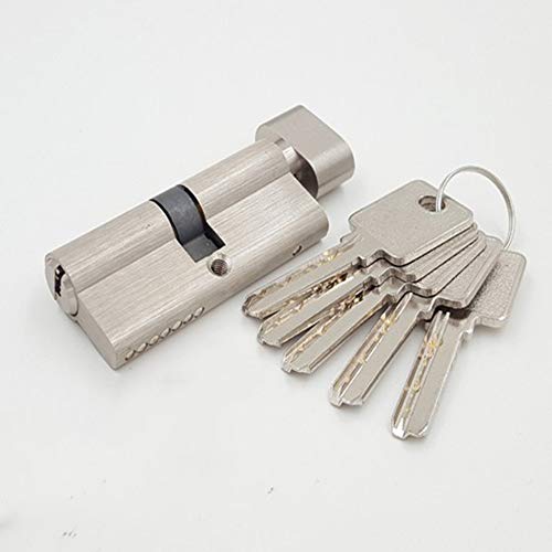 inherited Clindro, Bombin de seguridad, Bombín cilíndrico de doble embrague (29 x 70 mm), reforzado, antirotura, antibumping, antitaladro, leva antiextracción, cerradura para puerta, 5 llaves inherited Clindro, Bombin de seguridad, Bombín cilíndrico de doble embrague (29 x 70 mm), reforzado, antirotura, antibumping, antitaladro, leva antiextracción, cerradura para puerta, 5 llaves