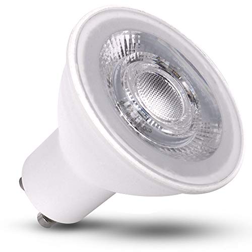 Juego de 10 bombillas LED GU10, 5 W, 3 niveles de intensidad regulable, luz blanca neutra, MR16, repuesto para bombilla halógena