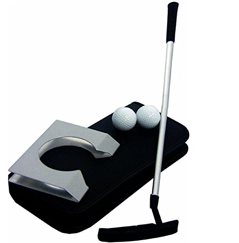 Juego de Golf Indoor BW - Juego de Golf Putter Ejecutivo Completo Ejecutivo con bola de agujero. Practique en casa, en su oficina o entretenga a sus invitados de una manera nueva