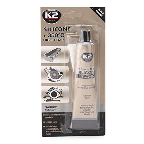 K2 de Alta Temperatura de Silicona, Masilla, dichtsi LIKON, hochtemperaturbeständig hasta + 350 °C, Negro, 85 g Tube K2 de Alta Temperatura de Silicona, Masilla, dichtsi LIKON, hochtemperaturbeständig hasta + 350 °C, Negro, 85 g Tube