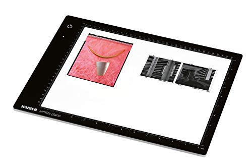 'Kaiser Fototechnik 2454 LED de Bombilla Placa Slimlite Plano, 5000 K, Intensidad Regulable, Funcionamiento de Red y batería de alimentación/Cargador, Incluye Superficie de luz 32 x 22,8 cm Negro 'Kaiser Fototechnik 2454 LED de Bombilla Placa Slimlite Plano, 5000 K, Intensidad Regulable, Funcionamiento de Red y batería de alimentación/Cargador, Incluye Superficie de luz 32 x 22,8 cm Negro