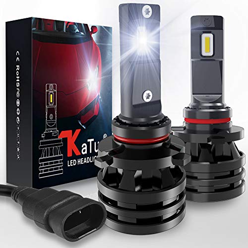 KATUR 9005 HB3 Led Bombillas para Faros Delanteros Diseño Mini Chips CREE mejorados 12000 LM Kit de conversión LED Todo en uno a Prueba de Agua 55W 6500K Xenón Blanco-2 años de garantía KATUR 9005 HB3 Led Bombillas para Faros Delanteros Diseño Mini Chips CREE mejorados 12000 LM Kit de conversión LED Todo en uno a Prueba de Agua 55W 6500K Xenón Blanco-2 años de garantía
