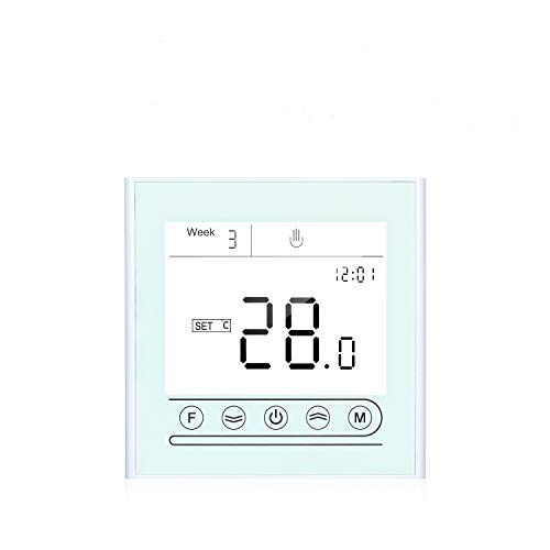 Kecheer Termostato wifi calefaccion para caldera de Gas/Agua,Termostato caldera gas/Agua,Termostatos inteligentes,Compatible con Alexa Google Home,Tuya App