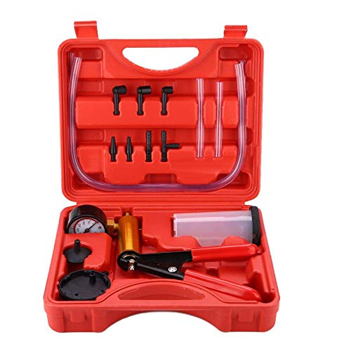 Kit de Bomba de Vacío Bomba Vacio Manual Comprobador de Vacío 2 en 1 Kit de Probador de Compresión de Presión de Vacío Freno Sangrado Adaptador Probador de Depósito de Líquido Kit de Bomba de Vacío Bomba Vacio Manual Comprobador de Vacío 2 en 1 Kit de Probador de Compresión de Presión de Vacío Freno Sangrado Adaptador Probador de Depósito de Líquido