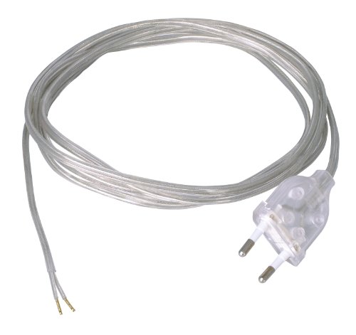 Kopp 140610099 - Cable con Enchufe Europeo (2 m), Transparente