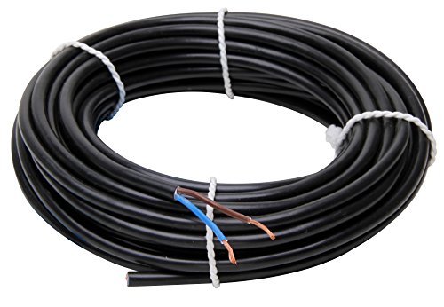 Kopp 152210845 - Cable eléctrico (H03 VV-F, 2 x 0,75 mm², 10 m), Color Negro Kopp 152210845 - Cable eléctrico (H03 VV-F, 2 x 0,75 mm², 10 m), Color Negro