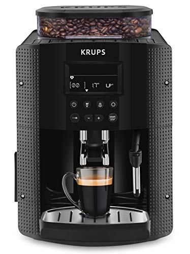Krups YY8135FD Independiente Totalmente automática Máquina espresso 1.6L Negro - Cafetera (Independiente, Máquina espresso, 1,6 L, Molinillo integrado, 1450 W, Negro)