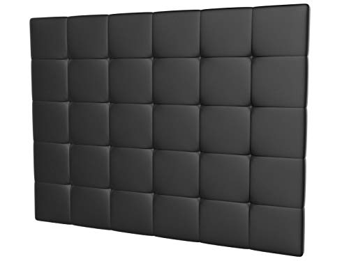 LA WEB DEL COLCHON - Cabecero tapizado Celio para Cama de 180 (190 x 120 cms) Negro