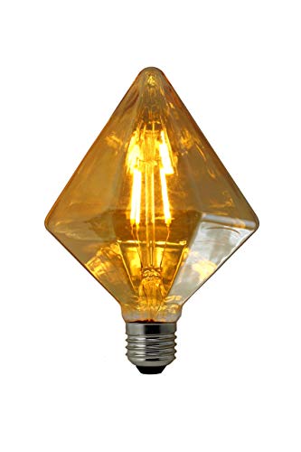 LED 4W E27 Bombillas Filamento, Iluminación Vintage LED 4W Edison 3000K Diamante de Punta 46084