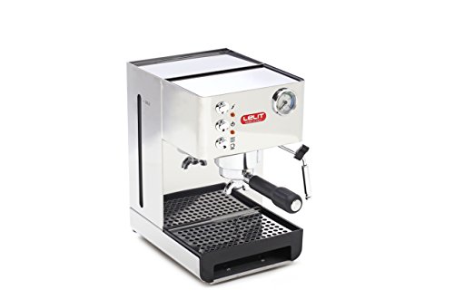 Lelit PL41EM Anna, Máquina de Espresso Semiprofesional – Ideal Para el Expreso, el Capuchino y las Cápsulas de Papel, 1000 W, 2.7 litros, Stainless Steel, Metallo