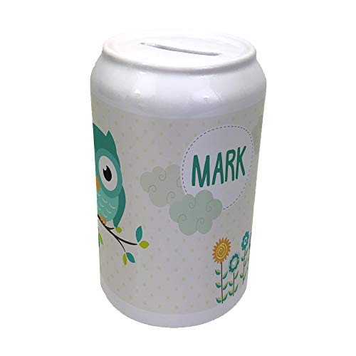 LolaPix Hucha Infantil Búho Personalizada con Nombre. Regalos Infantiles. Varios Diseños Infantiles. Cerámica Tapón Inferior. Búho LolaPix Hucha Infantil Búho Personalizada con Nombre. Regalos Infantiles. Varios Diseños Infantiles. Cerámica Tapón Inferior. Búho
