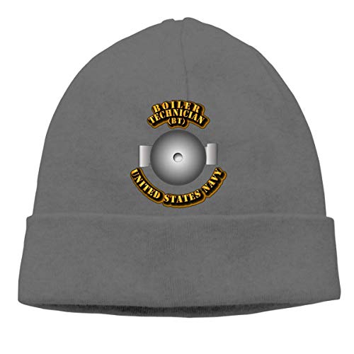 Lsjuee Gorro unisex de punto azul marino de técnico de caldera Lsjuee Gorro unisex de punto azul marino de técnico de caldera